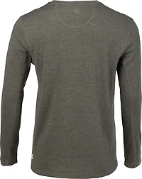 Magellan Outdoors Men's Base Camp Thermal Heathered Long Sleeve Henley Top