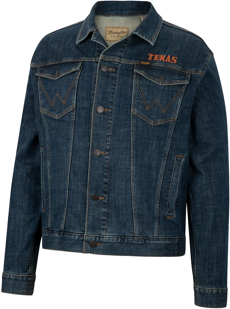Wrangler Men's University of Texas Retro Denim Jacket