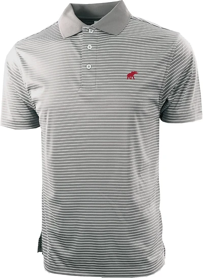 Tuskwear Men's University of Alabama Elephant Southern Single Stripe Polo Shirt
