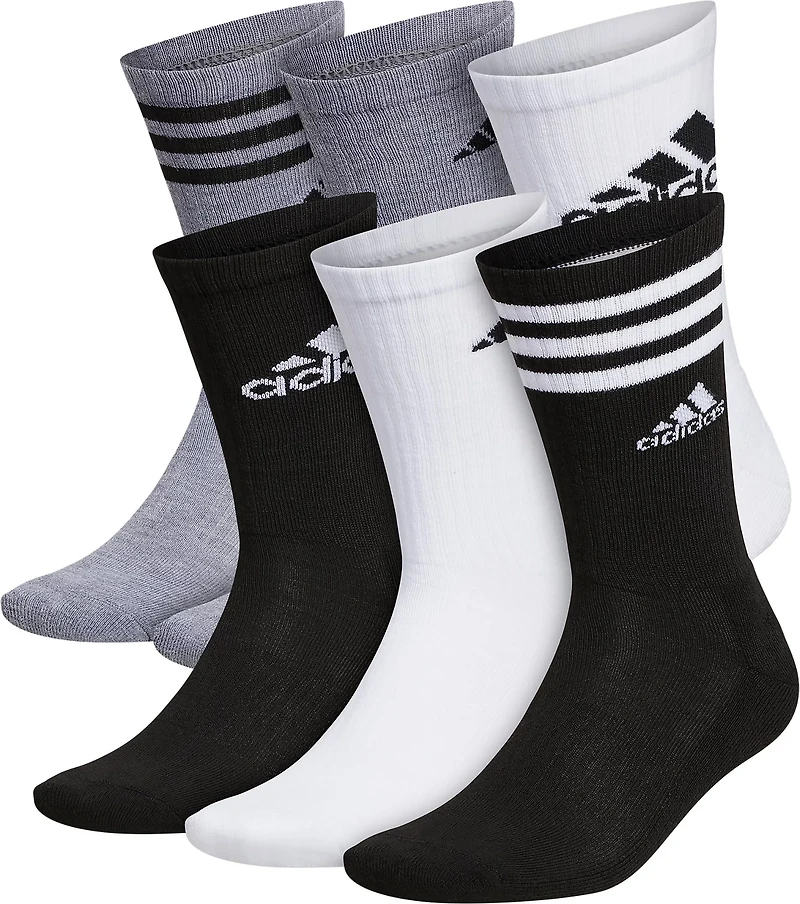 adidas Cushion Mixed Crew Socks 6 Pack
