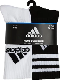adidas Cushion Mixed Crew Socks 6 Pack