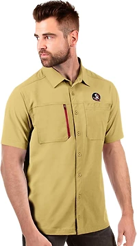 Antigua Men's Florida State University Kickoff Woven Fishing Shirt