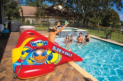 WOW Watersports Slide N Smile Single Lane Pool Slide