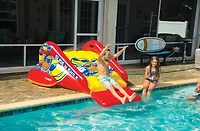 WOW Watersports Slide N Smile Single Lane Pool Slide