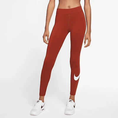 Nike™ Women's Essential Swoosh Mid-Rise Leggings