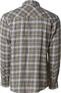 Magellan Outdoors Men's Campfire Crushed Herringbone Plaid Long Sleeve Shirt