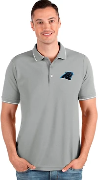 Antigua Men's Carolina Panthers Affluent Polo Shirt