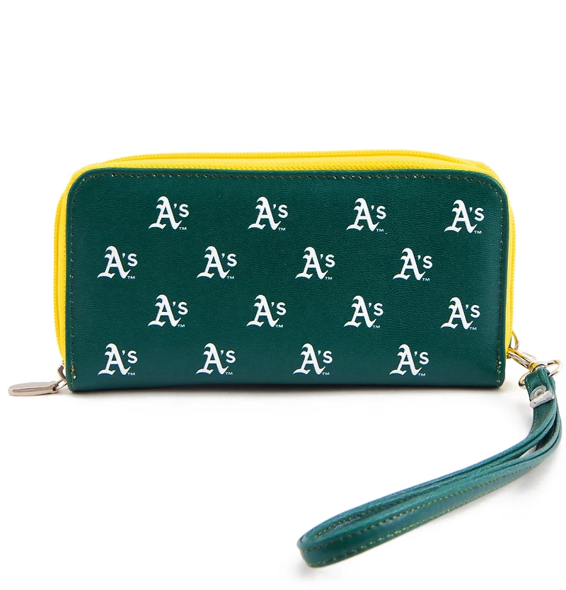 Eagles Wings Women's Oakland Athletics Wristlet