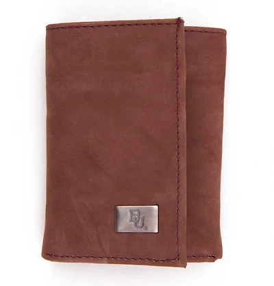 Eagles Wings Baylor University Leather Tri-Fold Wallet