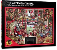 YouTheFan Chicago Blackhawks Barnyard Fans Puzzle