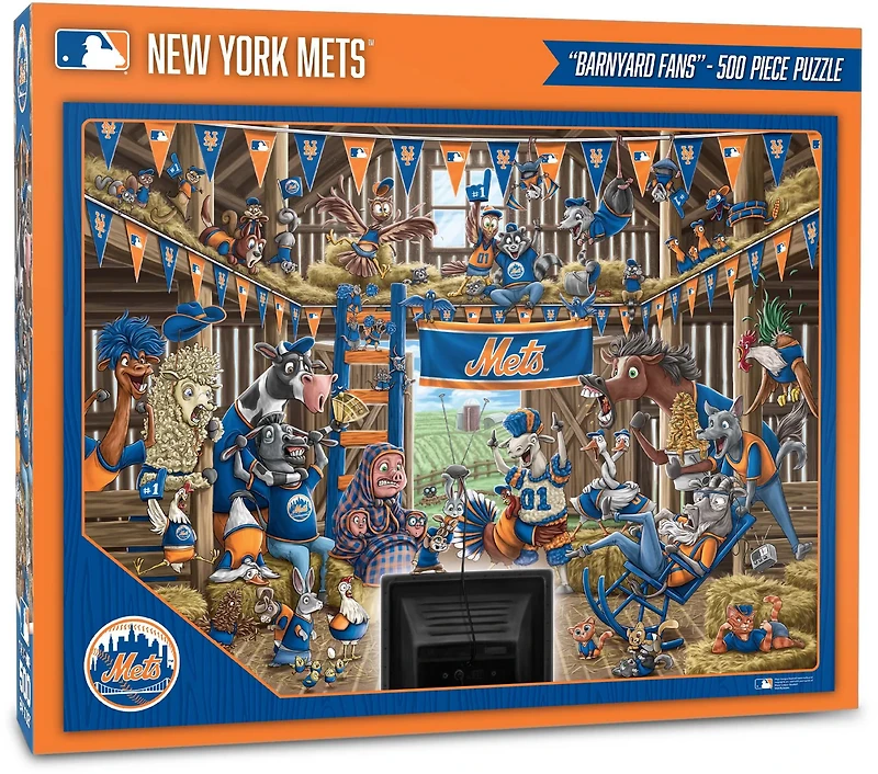 YouTheFan New York Mets Barnyard Fans 500-Piece Puzzle