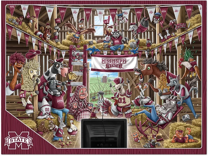YouTheFan Mississippi State University Barnyard Fans 500-Piece Puzzle