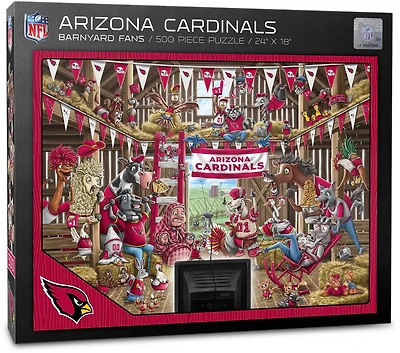 YouTheFan Arizona Cardinals Barnyard Fans 500-Piece Puzzle