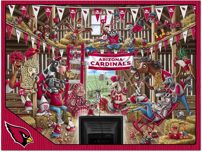 YouTheFan Arizona Cardinals Barnyard Fans 500-Piece Puzzle