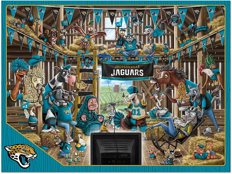 YouTheFan Jacksonville Jaguars Barnyard Fans 500-Piece Puzzle
