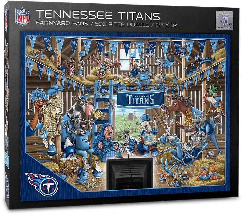 YouTheFan Tennessee Titans Barnyard Fans 500-Piece Puzzle