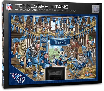 YouTheFan Tennessee Titans Barnyard Fans 500-Piece Puzzle