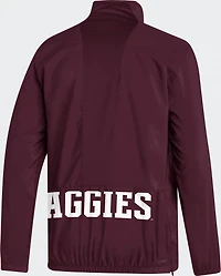 adidas Men's Texas A&M University Stadium Woven 1/4-Zip Pullover