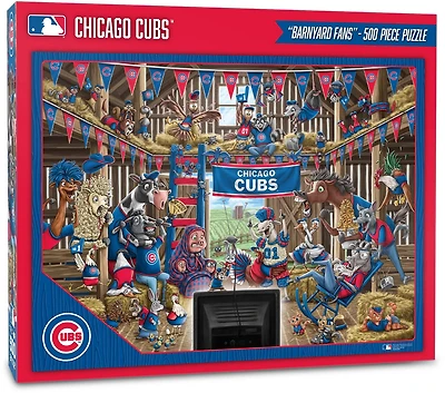 YouTheFan Chicago Cubs Barnyard Fans Puzzle