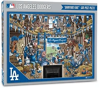 YouTheFan Los Angeles Dodgers Barnyard Fans Puzzle
