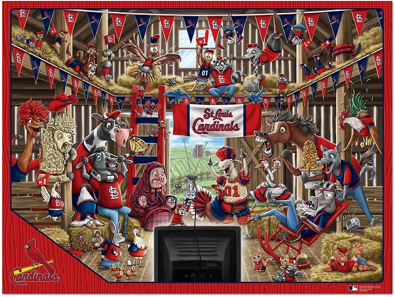 YouTheFan St. Louis Cardinals Barnyard Fans Puzzle