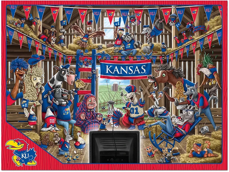 YouTheFan University of Kansas Barnyard Fans 500-Piece Puzzle