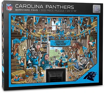 YouTheFan Carolina Panthers Barnyard Fans 500-Piece Puzzle
