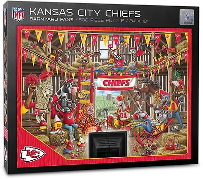YouTheFan Kansas City Chiefs Barnyard Fans 500-Piece Puzzle