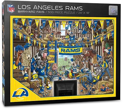 YouTheFan Los Angeles Rams Barnyard Fans 500-Piece Puzzle