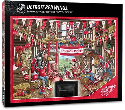 YouTheFan Detroit Red Wings Barnyard Fans 500-Piece Puzzle