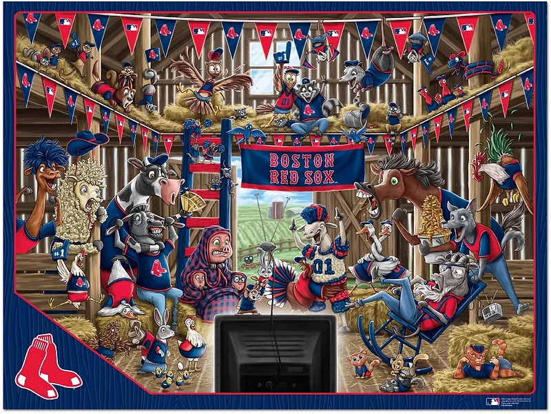 YouTheFan Boston Red Sox Barnyard Fans 500-Piece Puzzle