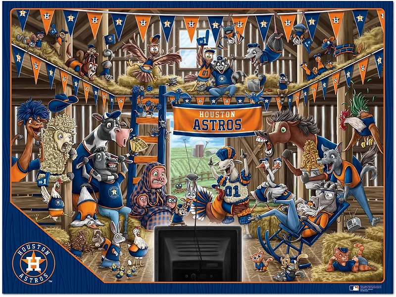 YouTheFan Houston Astros Barnyard Fans Puzzle