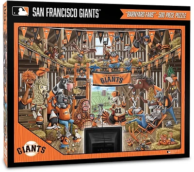 YouTheFan New York Giants Barnyard Fans Puzzle