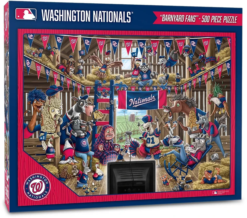 YouTheFan Washington Nationals Barnyard Fans 500-Piece Puzzle
