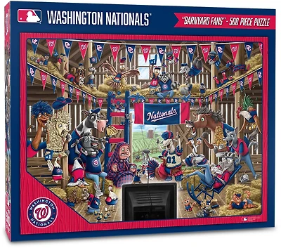 YouTheFan Washington Nationals Barnyard Fans 500-Piece Puzzle