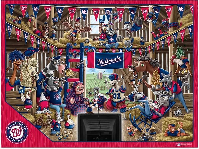 YouTheFan Washington Nationals Barnyard Fans 500-Piece Puzzle