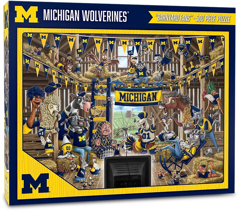 YouTheFan University of Michigan Barnyard Fans 500-Piece Puzzle