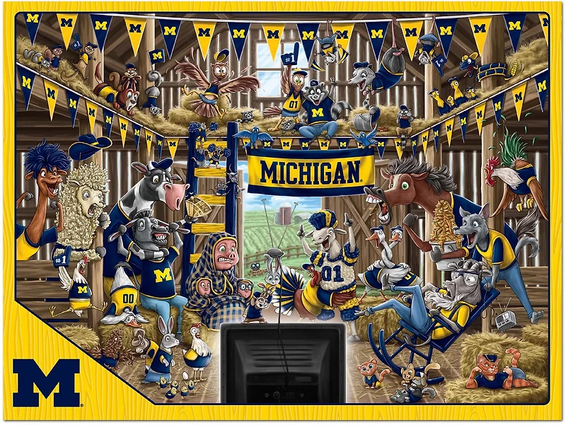 YouTheFan University of Michigan Barnyard Fans 500-Piece Puzzle