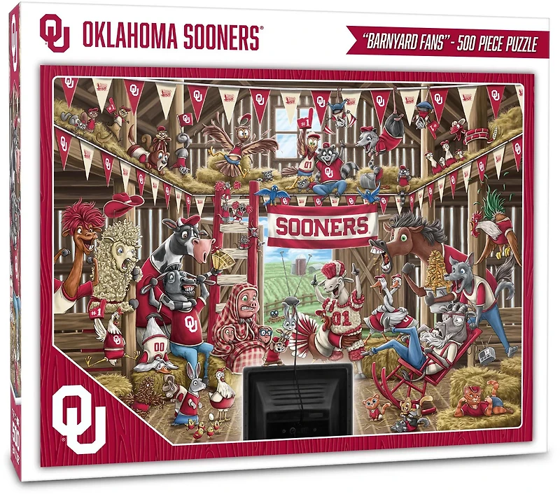 YouTheFan University of Oklahoma Barnyard Fans 500-Piece Puzzle