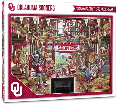 YouTheFan University of Oklahoma Barnyard Fans 500-Piece Puzzle
