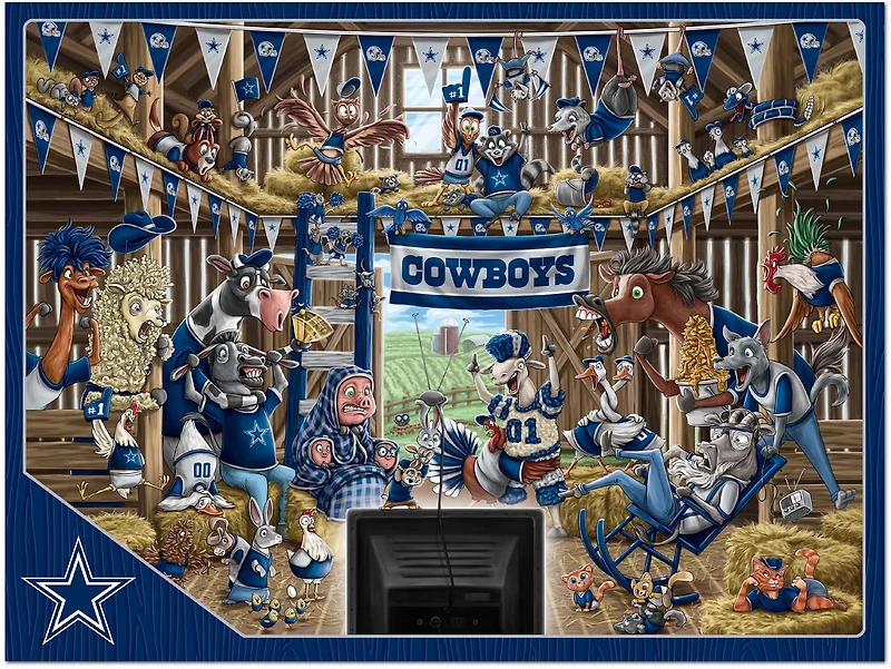 YouTheFan Dallas Cowboys Barnyard Fans 500-Piece Puzzle