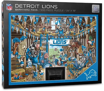 YouTheFan Detroit Lions Barnyard Fans 500-Piece Puzzle