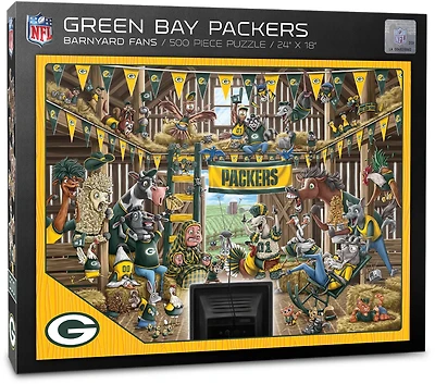 YouTheFan Green Bay Packers Barnyard Fans 500-Piece Puzzle
