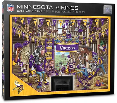 YouTheFan Minnesota Vikings Barnyard Fans 500-Piece Puzzle