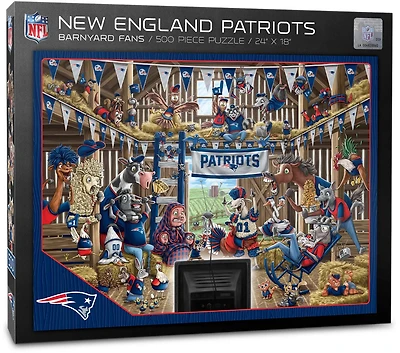 YouTheFan New England Patriots Barnyard Fans 500-Piece Puzzle