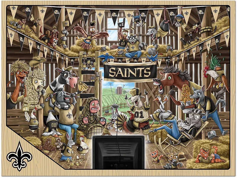 YouTheFan New Orleans Saints Barnyard Fans 500-Piece Puzzle