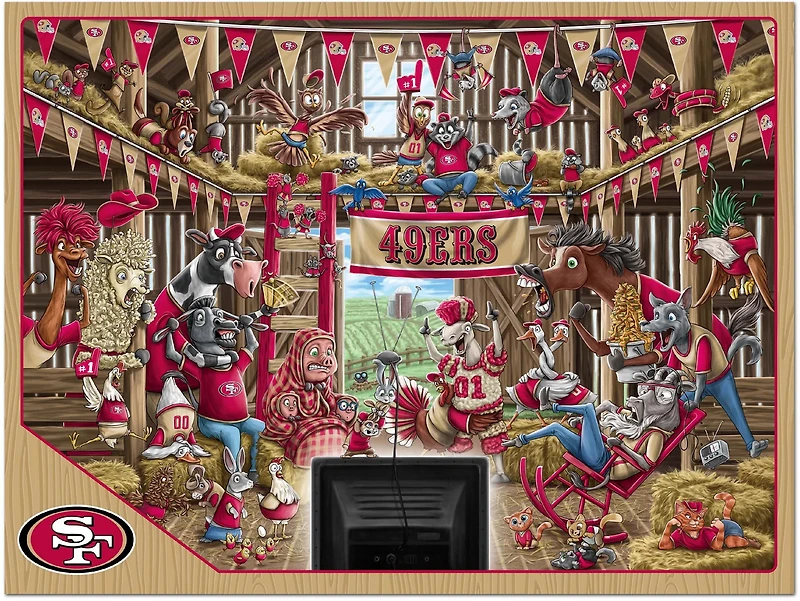 YouTheFan San Francisco 49ers Barnyard Fans 500-Piece Puzzle