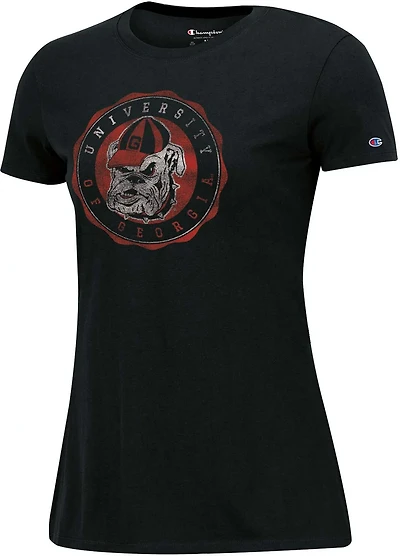 Champion Women's University of Georgia Crest Short Sleeve T-shirt