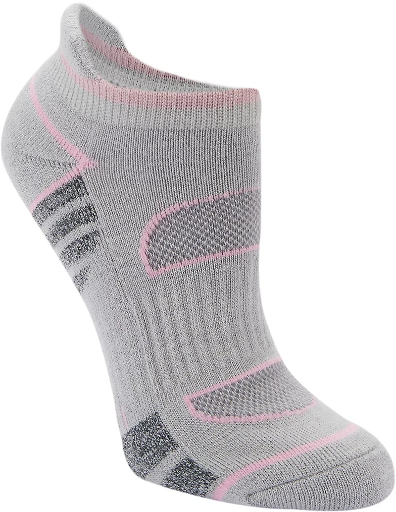 Magellan Outdoors Women's Mesh Stripe No-Show Socks 2-Pack