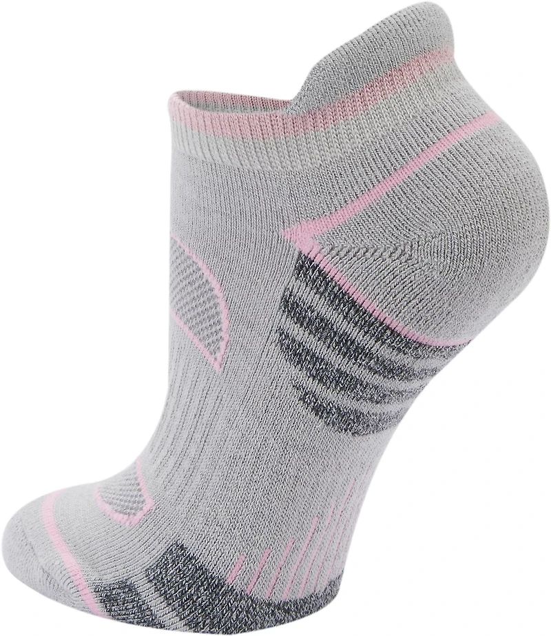 Magellan Outdoors Women's Mesh Stripe No-Show Socks 2-Pack